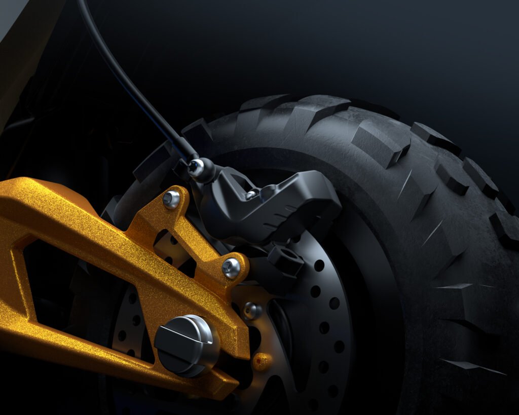 hiley scooter tiger King RS high performance 4 piston brake