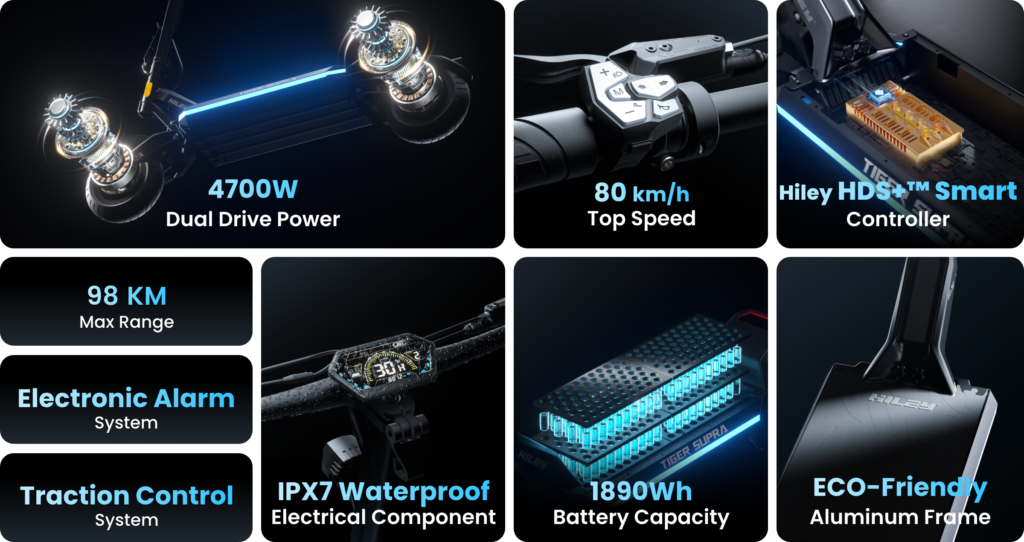 hiley scooter tiger supra high performance