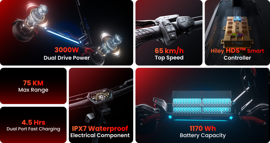 hiley tiger evo gtr scooter parametro high performance